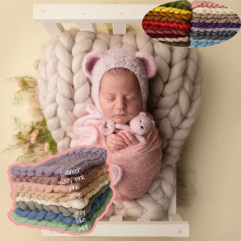 Photography Day - Pasgeboren 100-dagen baby foto achtergrond deken