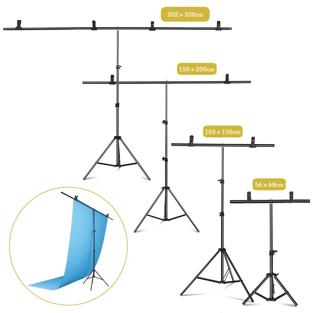 Backdrop Stand Kit - SH Photography1.5*2/2*2M T-Vorm Achtergrond Achtergrond Stand