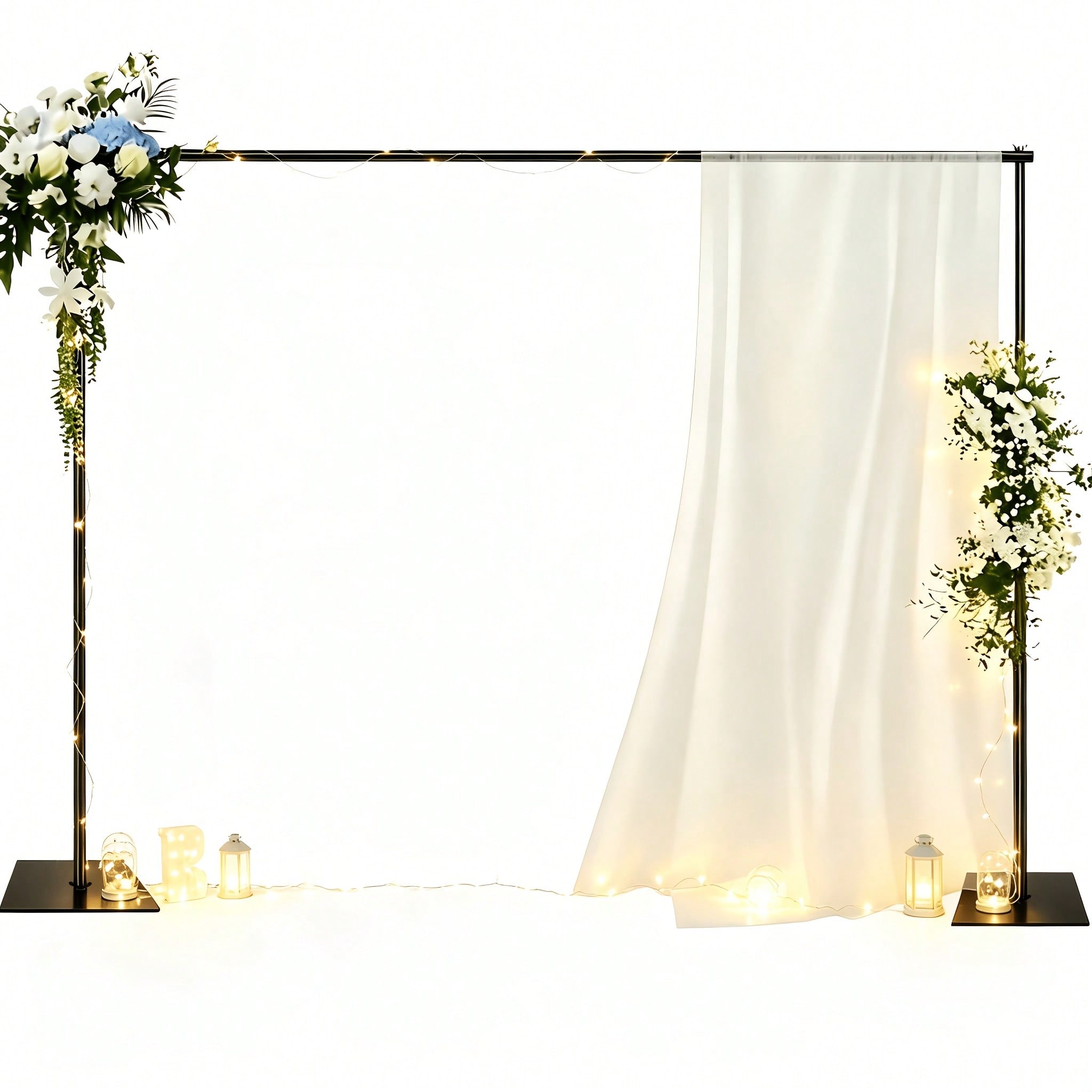 Backdrop Stand Kit - Achtergrondstandaardset Professionele moderne achtergrondsteunstandaard Zwart zwaar