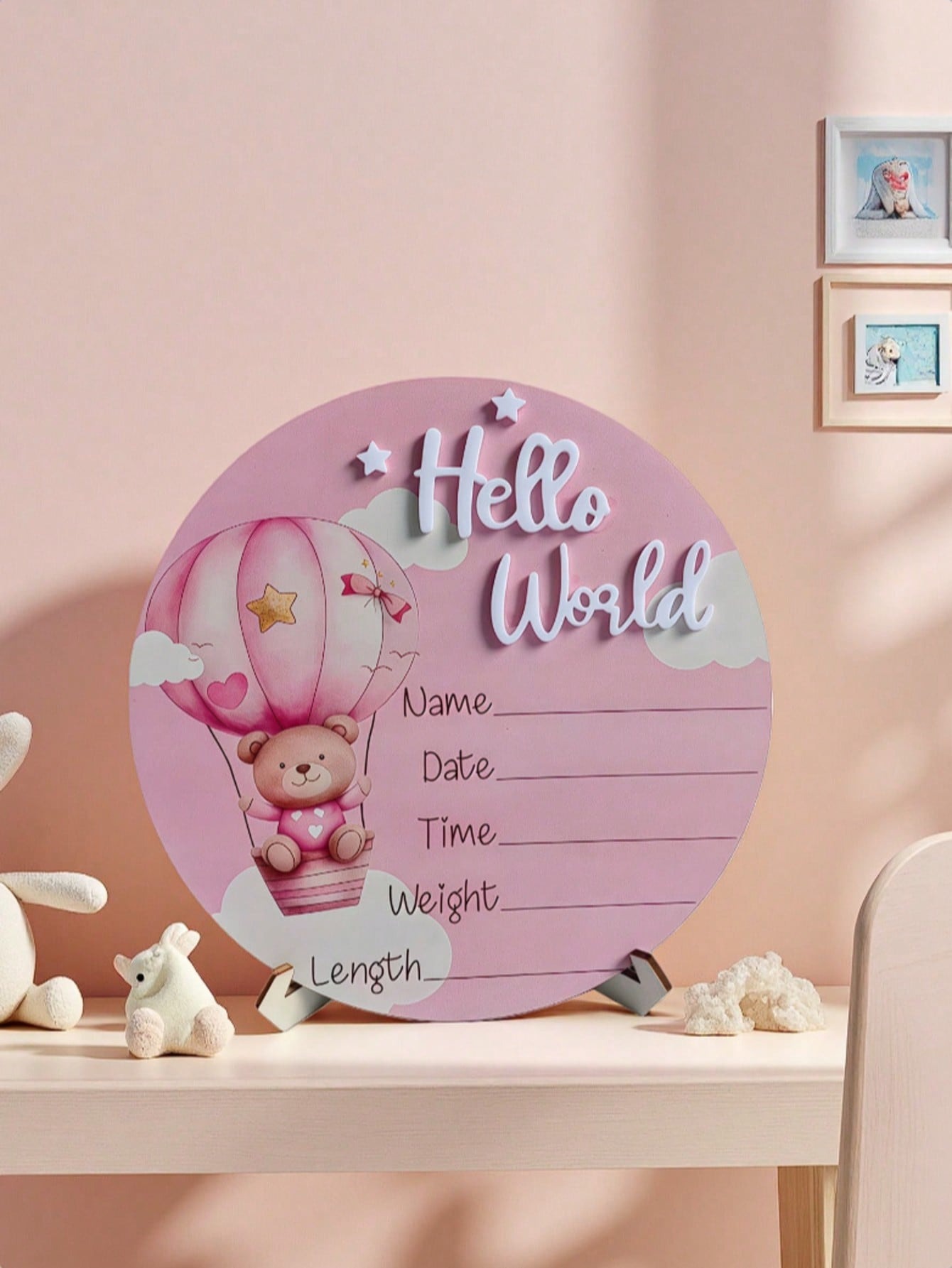 Photography Of Memories - Baby Bear Heteluchtballon Memorial Plaque Newborn