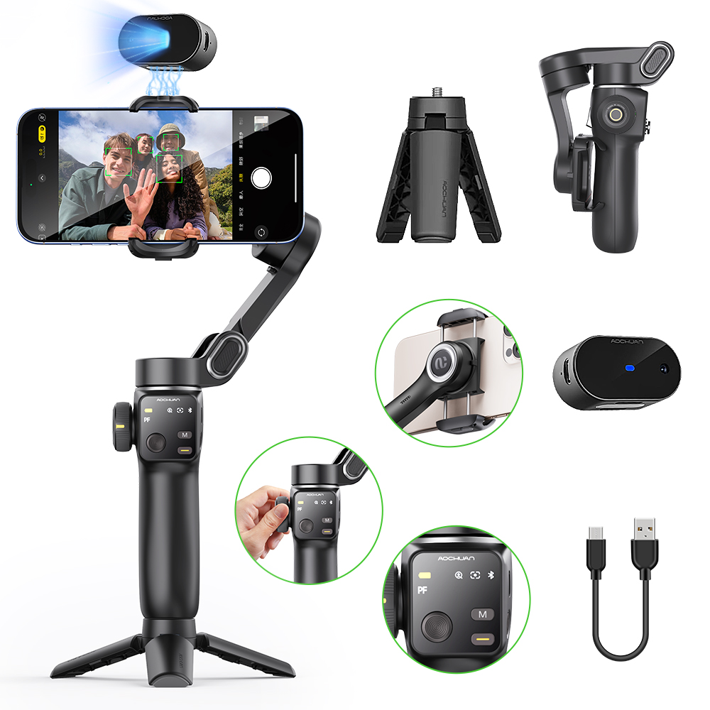 Handheld Stabilizer Gimbal - AOCHUAN Handheld Anti-shake Gimbal Stabilizer Reizen