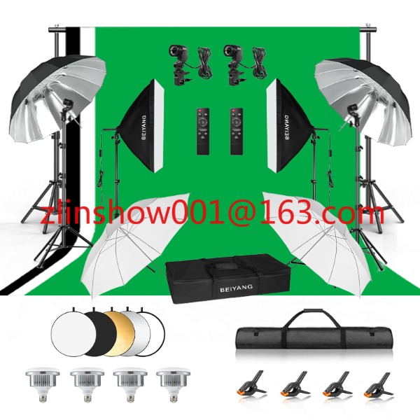 Backdrop Stand Kit - Fotostudio Apparatuur 2.6*3 m/2*3 m Achtergrond