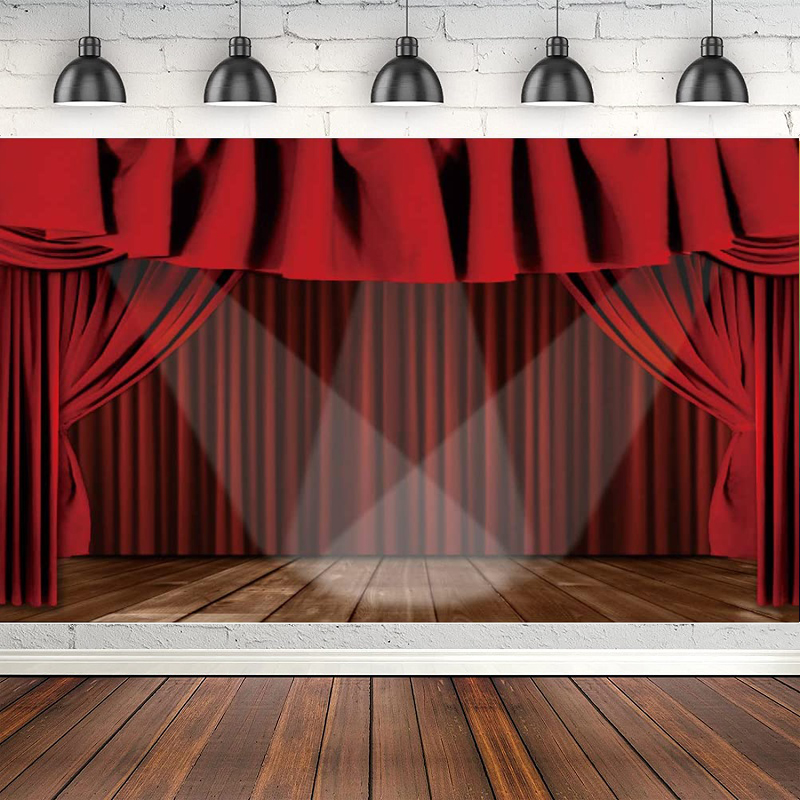 Photography Awards - Fotografieachtergrond Houten vloer Podiumgordijn Spotlight Award