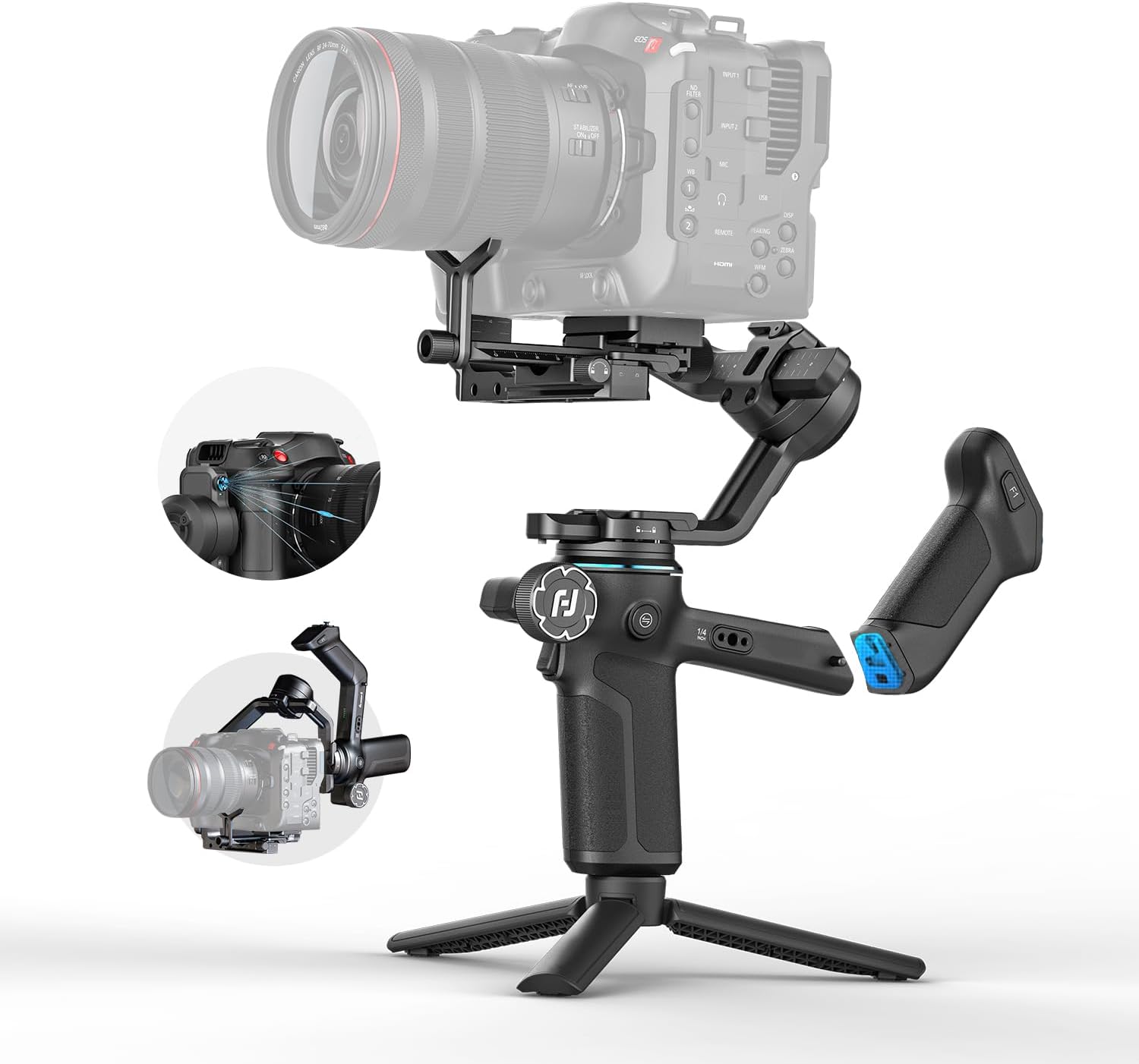 Handheld Stabilizer Gimbal - 3-assige handheld gimbal-stabilisator met AI Auto-Tracking,