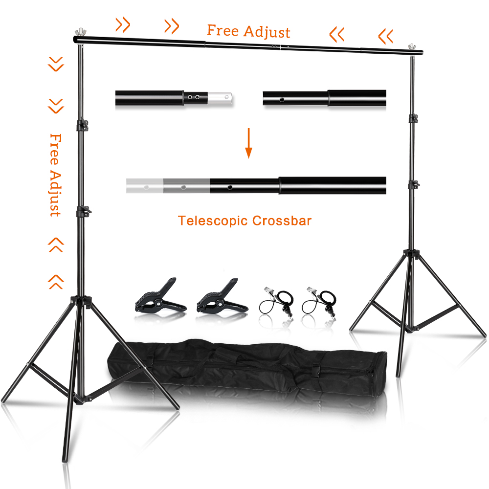 Backdrop Stand Kit - Fotostudio achtergrondfotografie achtergrondstandaards achtergronden Chromakey groene