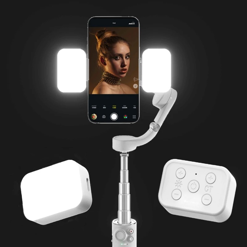 Handheld Stabilizer Gimbal - Magnetisch LED-vullicht voor DJI Osmo Mobile