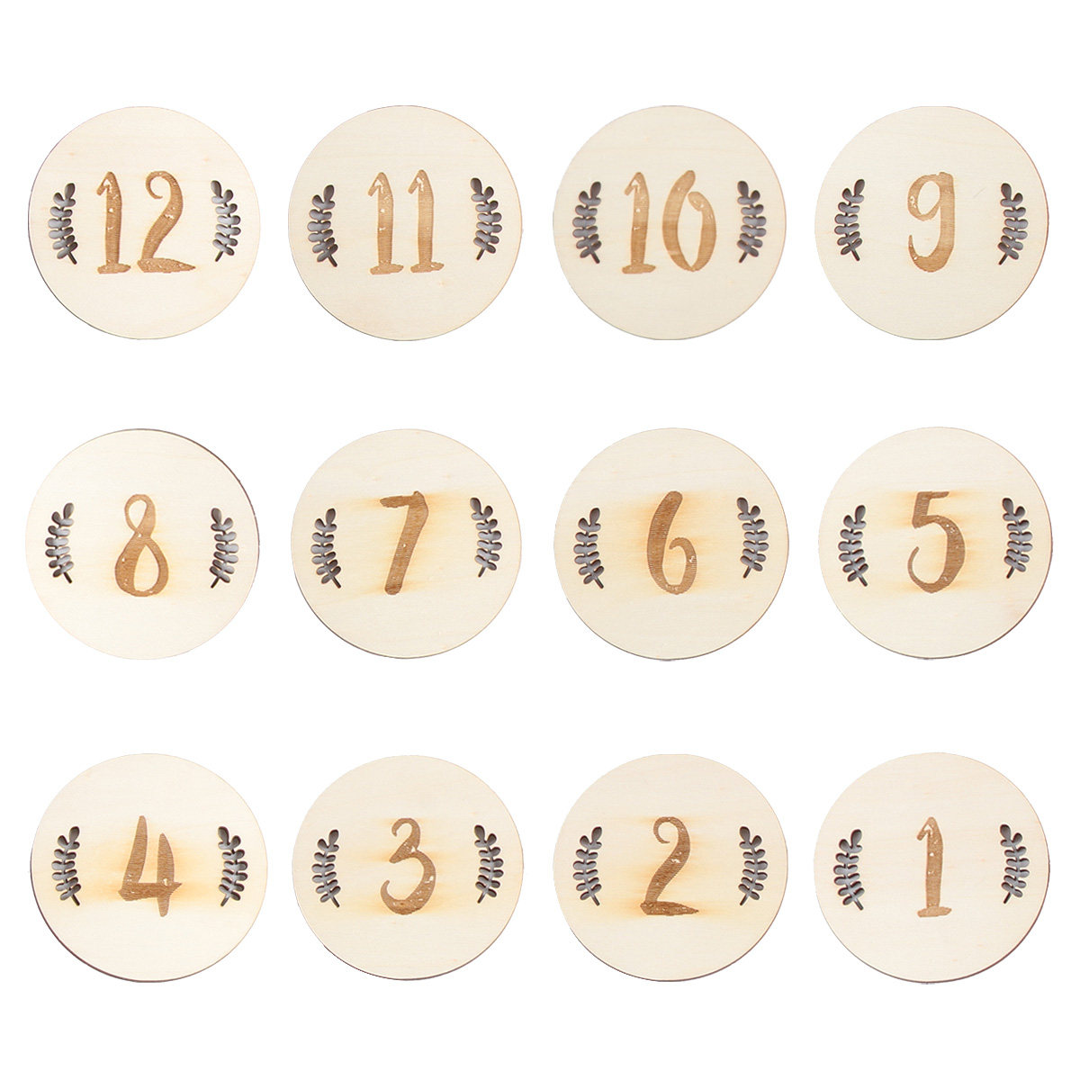 12 stuks baby geboortemaandkaa - Photography Of Memories recensie en prijs