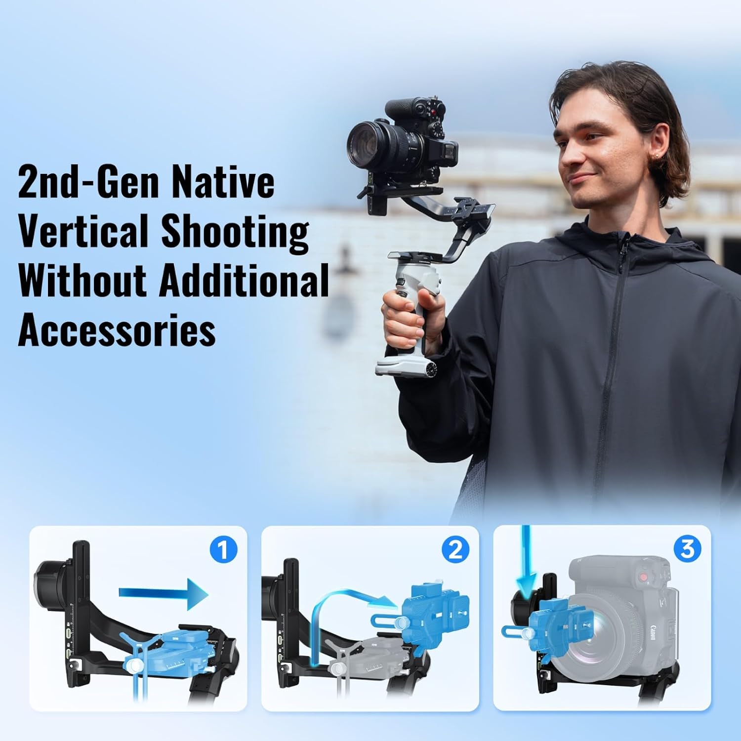 3-assige handheld camera gimba - Handheld Stabilizer Gimbal recensie en prijs