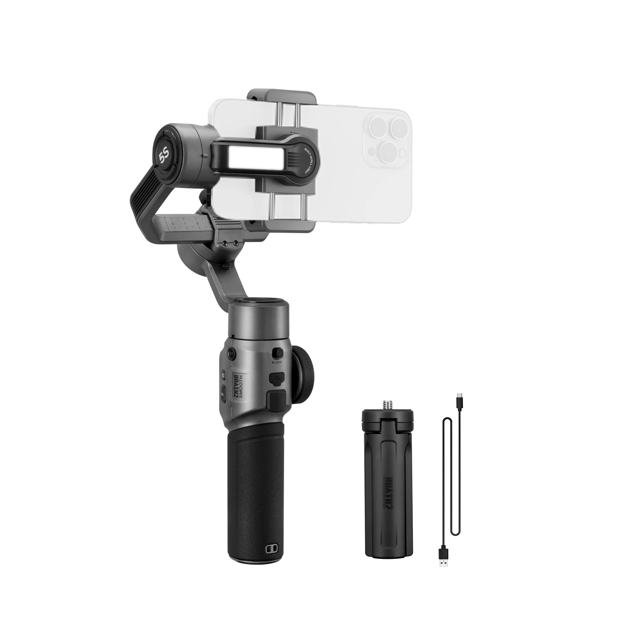 NIEUWE Zhiyun Smooth 5s 3-As H - Handheld Stabilizer Gimbal recensie en prijs