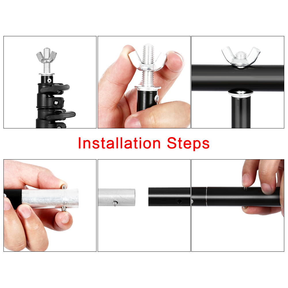 Fotografie T-vormige achtergro - Backdrop Stand Kit recensie en prijs