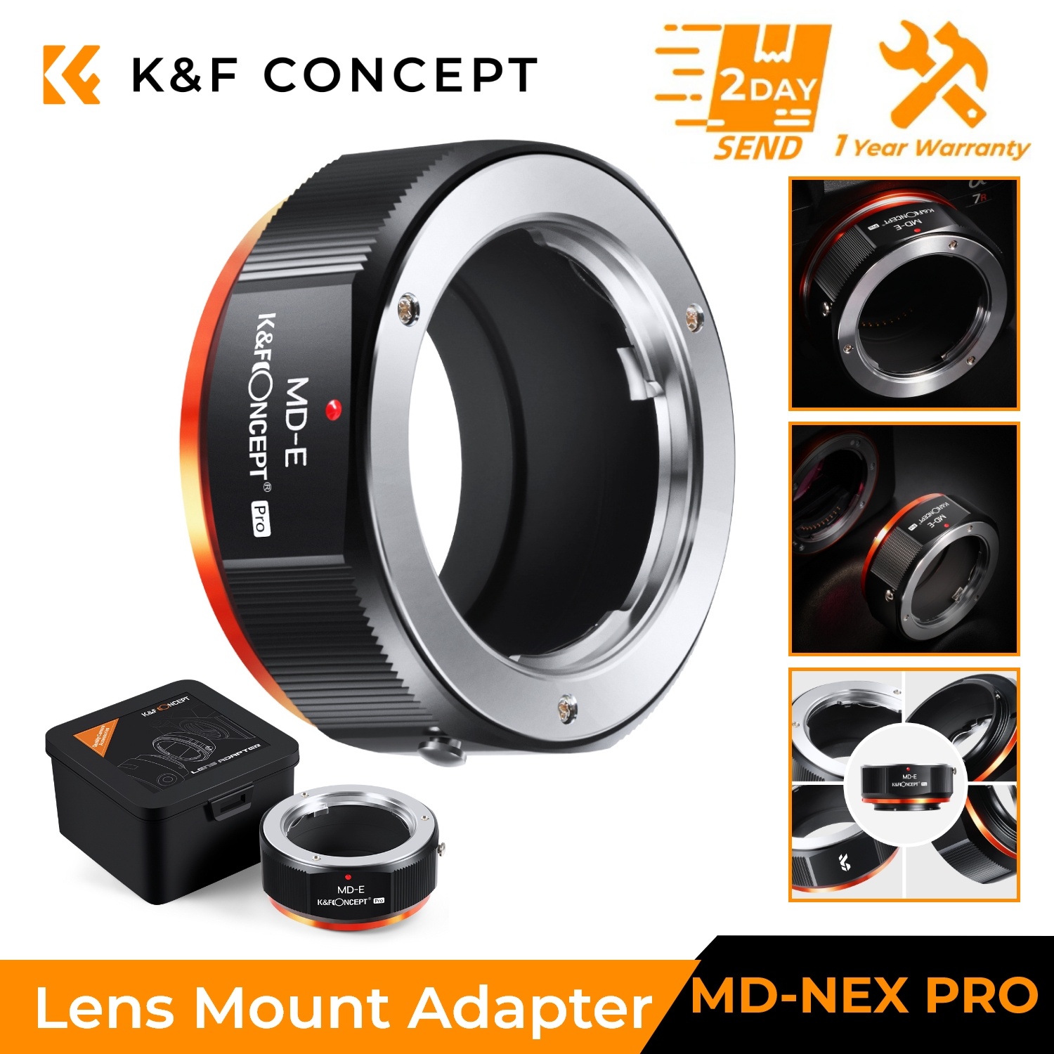 K&F CONCEPT MD naar NEX lensad - Macro Extension Tube recensie en prijs