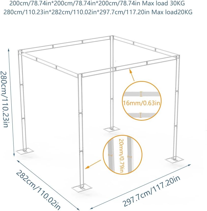 Zware Bruiloft Achtergrond Sta - Backdrop Stand Kit recensie en prijs
