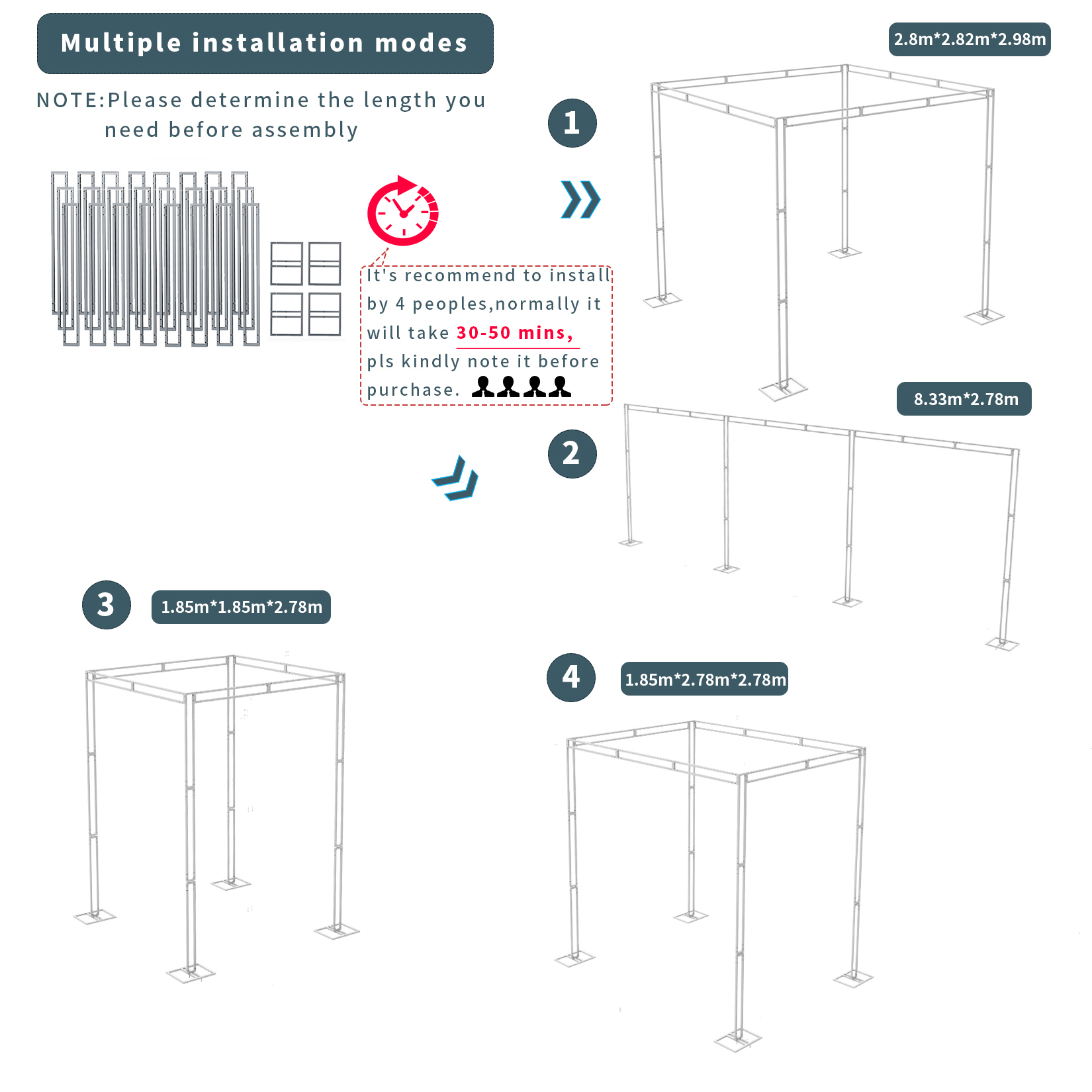 Zware Bruiloft Achtergrond Sta - Backdrop Stand Kit recensie en prijs