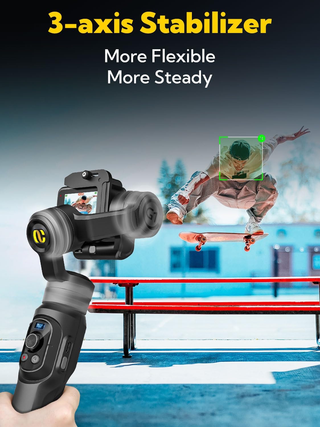 3-assige handheld-stabilisator - Handheld Stabilizer Gimbal recensie en prijs