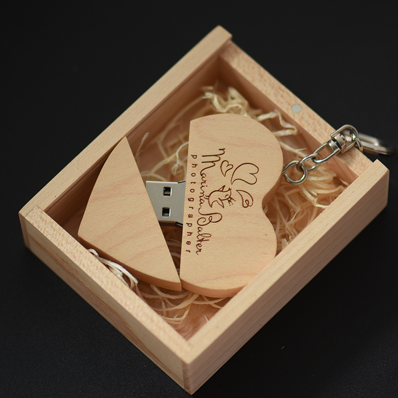JASTER USB 2.0 houten hart Fla - Photography Of Memories recensie en prijs