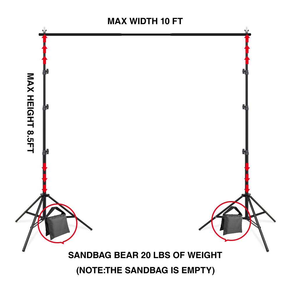 Achtergrond Stand Video Video  - Backdrop Stand Kit recensie en prijs