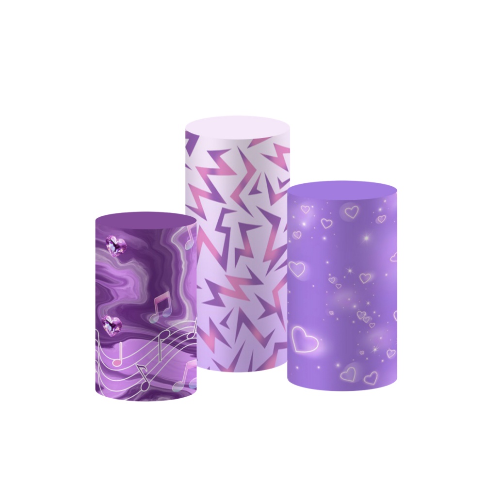 Paarse Kpop muzieknoot cilinde - Backdrop Stand Kit recensie en prijs