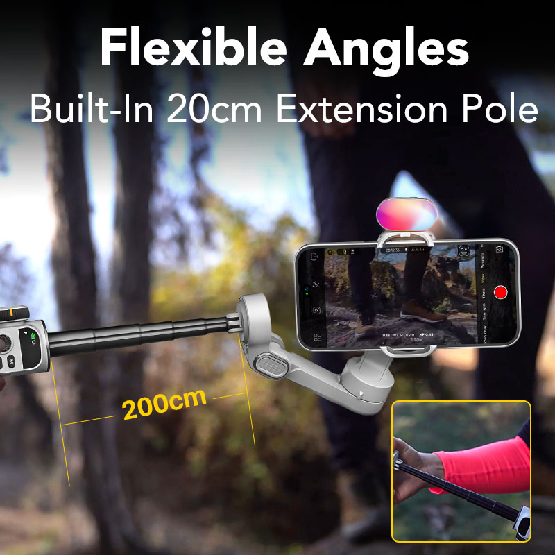 Aochuan Smart X2 Kit Wit 3-ass - Handheld Stabilizer Gimbal recensie en prijs