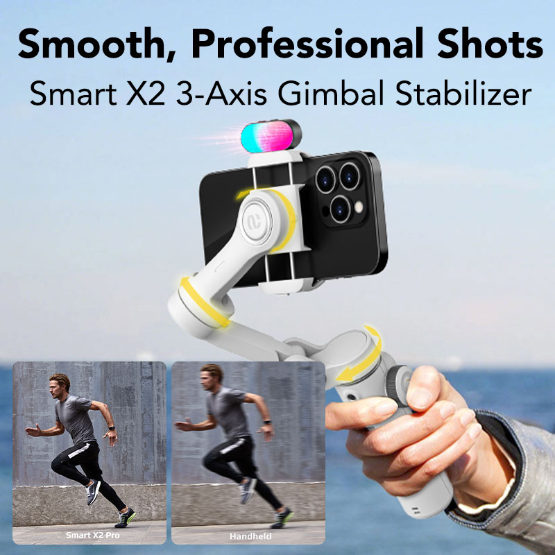 Aochuan Smart X2 Kit Wit 3-ass - Handheld Stabilizer Gimbal recensie en prijs