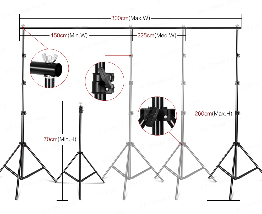 Fotografie Fotostudio Softbox  - Backdrop Stand Kit recensie en prijs
