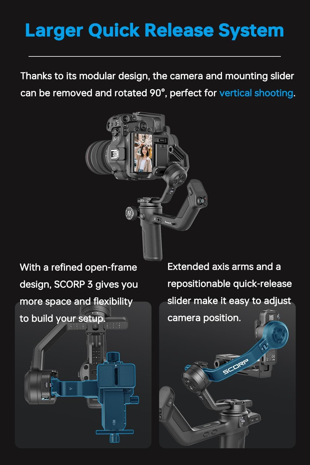 3-assige handheld gimbal-stabi - Handheld Stabilizer Gimbal recensie en prijs