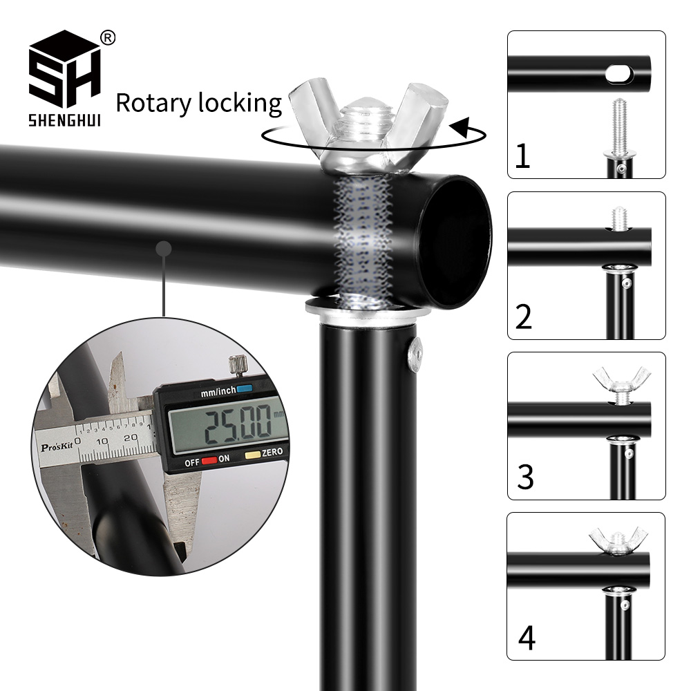 Fotostudio achtergrondfotograf - Backdrop Stand Kit recensie en prijs